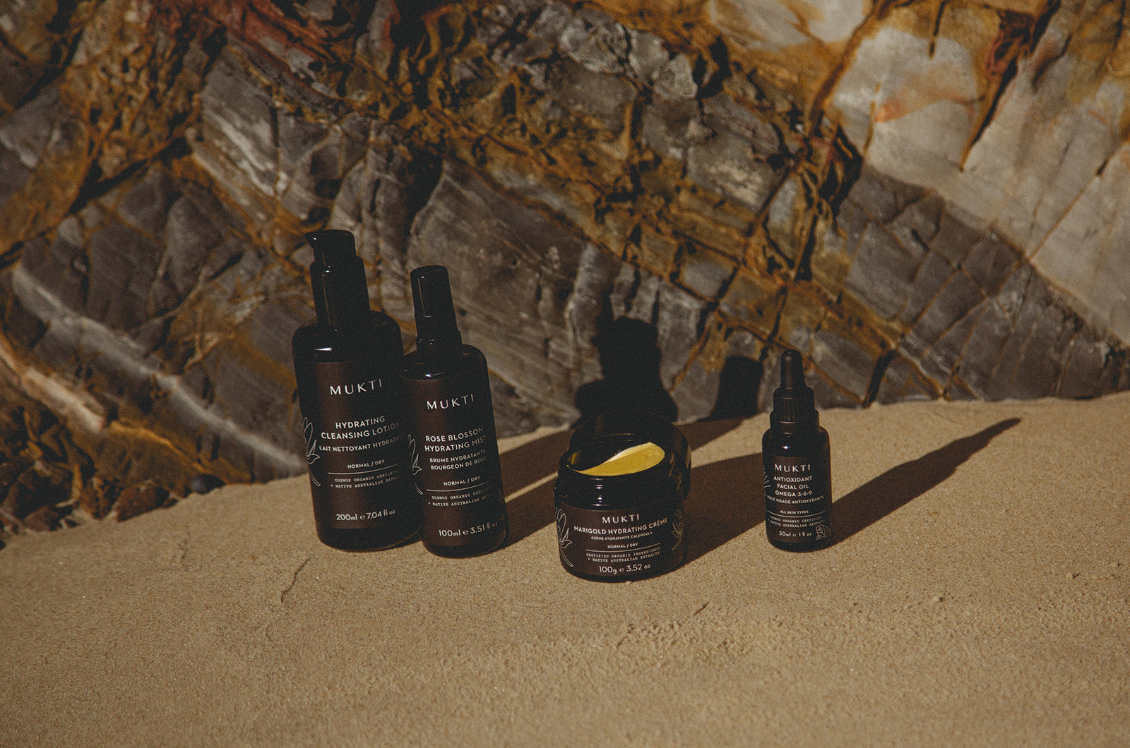 Mukti Organics certified organic skincare products